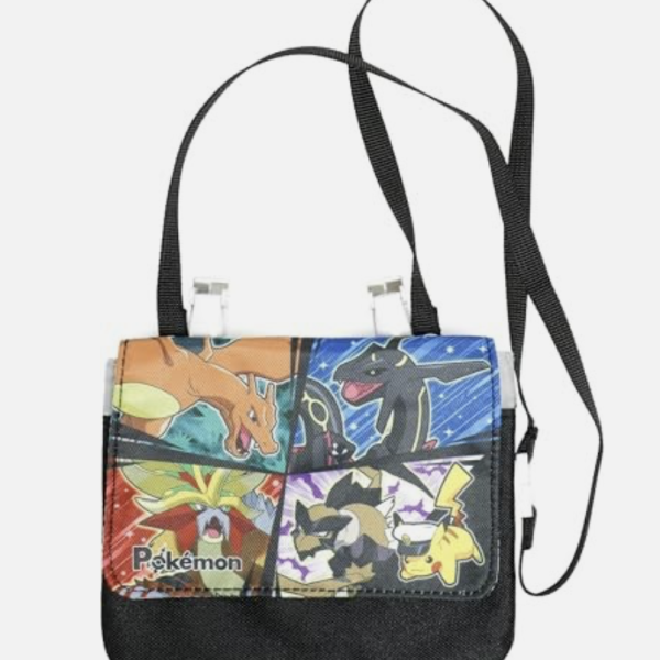 Pokémon Collection Clip Pocket Shoulder Bag Black