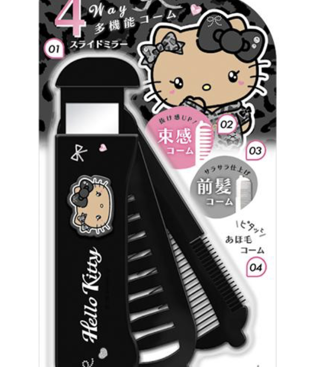 KT 4-Way Multifunctional Comb with Mascot - Leopard