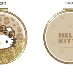 Hello Kitty Floating Double Mirror Leopard Print