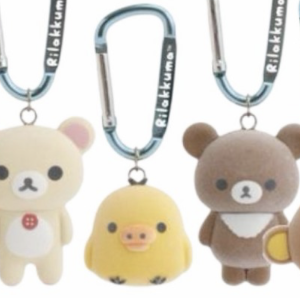 Chairokoguma's Kumakyun Days Felt Carabiner Keychain (Random 1 of 5)