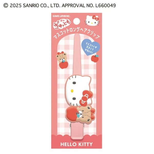 Mascot Long Hair Clip Hello Kitty