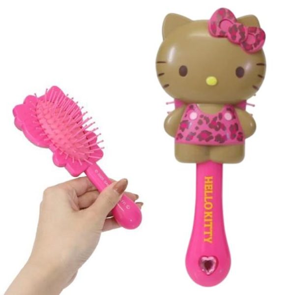 Hello Kitty Die-Cut Hair Brush Brown