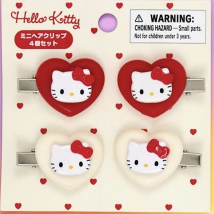 KT Mini Hair Clip Set Heart