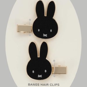 MF Tweed Bangs Clip (BLACK)