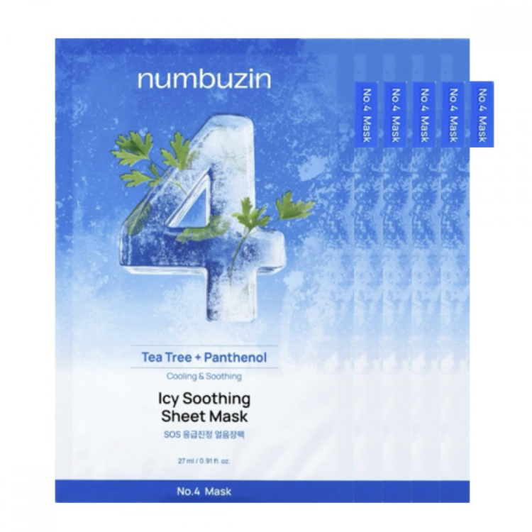 NUMBUZIN NO.4 SOS ICY SOOTHING MASK 5PCS