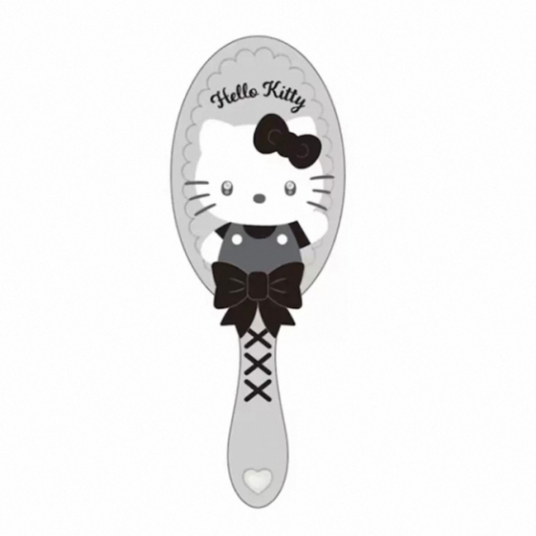 Die-cut Hairbrush Pop Hello Kitty Monochrome