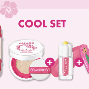 AMUSE QUICK MAKEUP MINI LUGGAGE SET 02 Cool Set (Gal Kitty)
