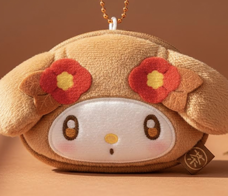 MM Mini Face Coin Purse hojicha