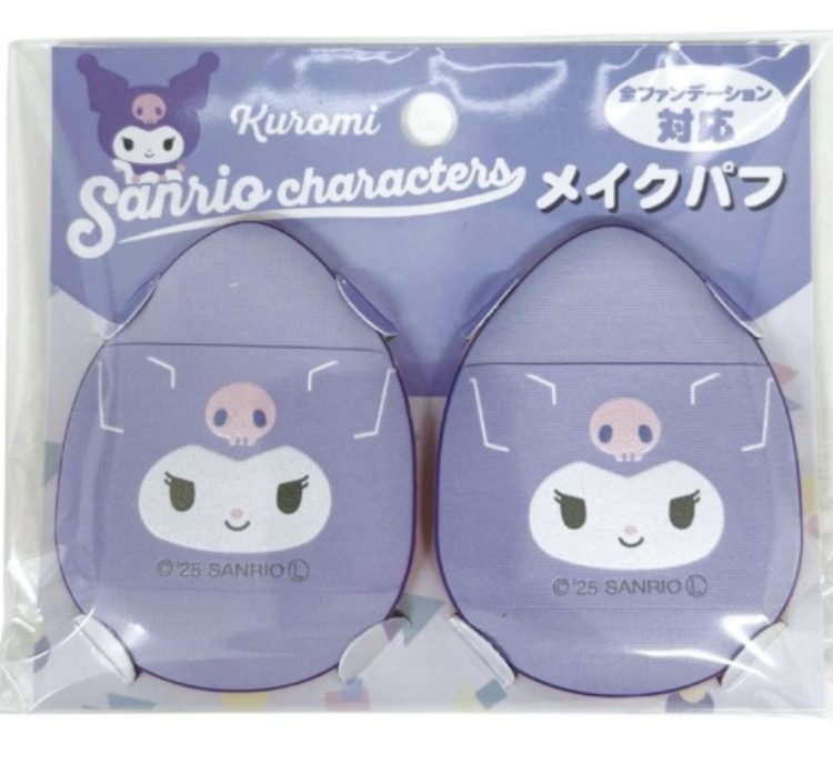 K-4136 C Makeup Puff 2P Kuromi