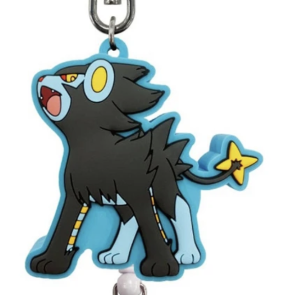 Pokemon Center Rubber Reel Keychain Luxray