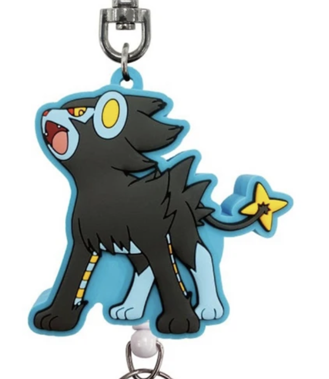 Pokemon Center Rubber Reel Keychain Luxray