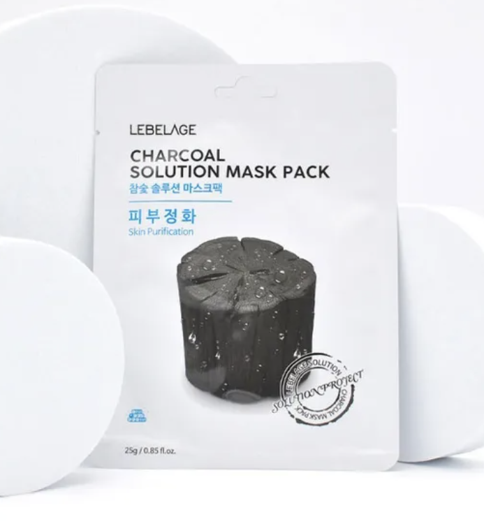 LEBELAGE CHARCOAL SOLUTION MASK PACK