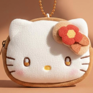 KT Mini Face Coin Purse hojicha