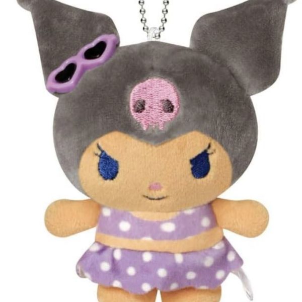 Kuromi mascot keychain