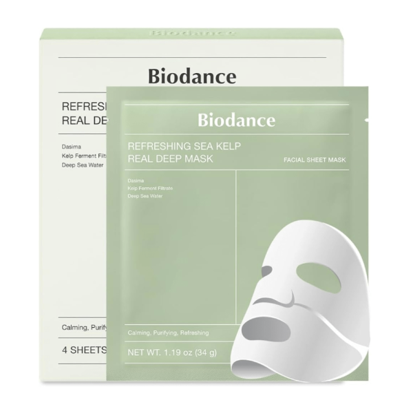 BIODANCE REFRESHING SEA KELP REAL DEEP MASK 4PCS