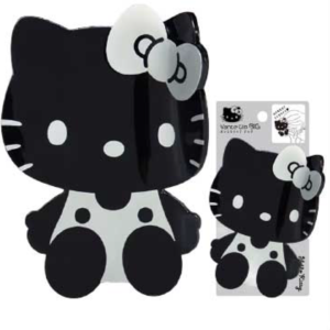 Big Hello Kitty Hair Clip (Black & Silver)