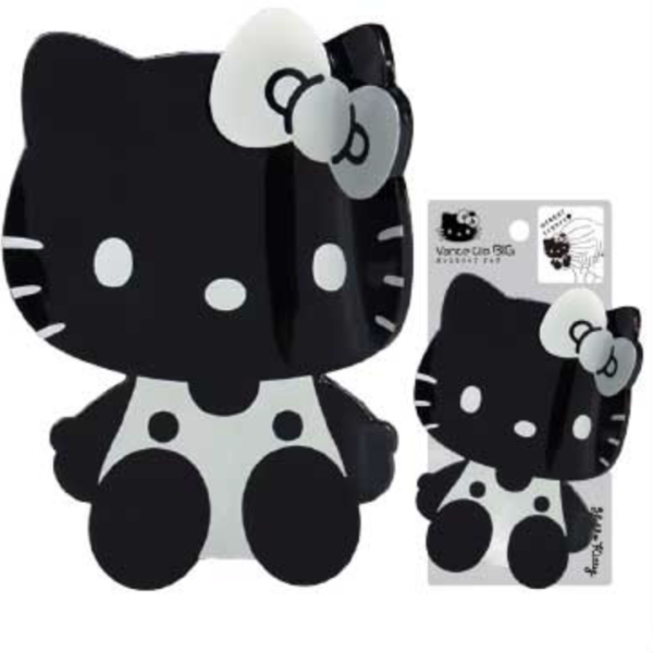 Big Hello Kitty Hair Clip (Black & Silver)