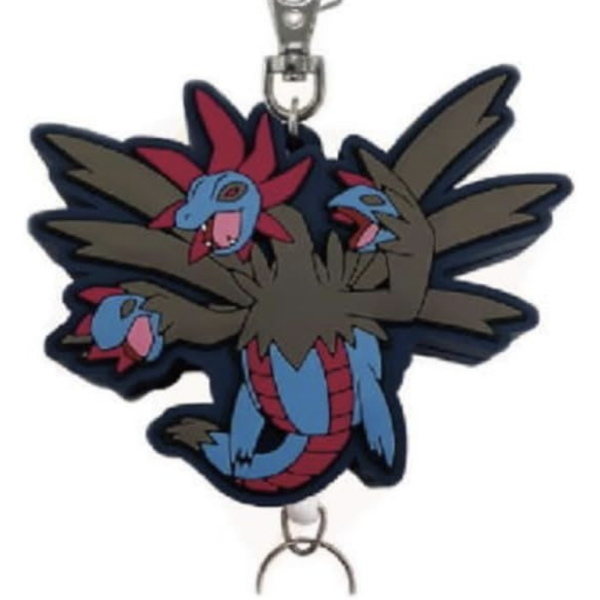 Pokemon Center Rubber Reel Keychain Hydreigon