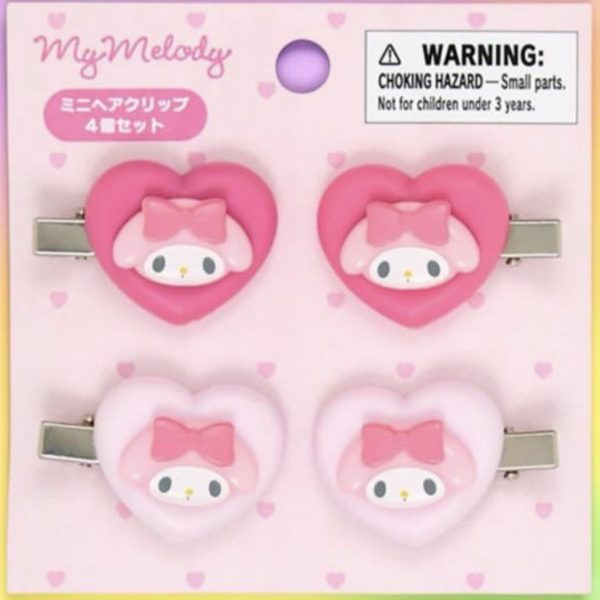 MM Mini Hair Clip Set Heart