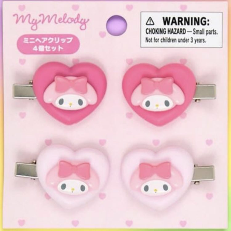 MM Mini Hair Clip Set Heart