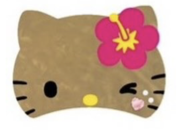 Hello Kitty hair clip with rhinestones sunburn