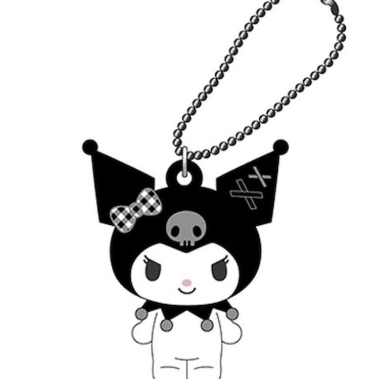 (Matching Gingam Check Series) PVC Mascot Chrome