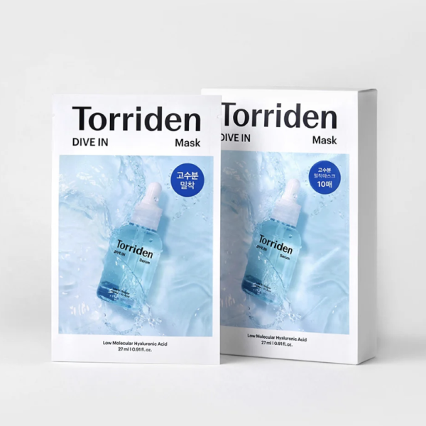TORRIDEN DIVE IN LOW MOLECULAR HYALURONIC ACID MASK 10PCS