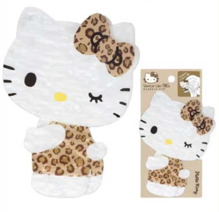 Big Hello Kitty hair clip (leopard print)