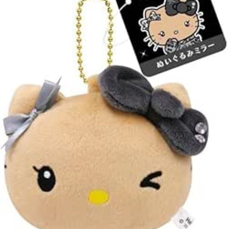 Plush mirror Hello Kitty Gyarmui Black