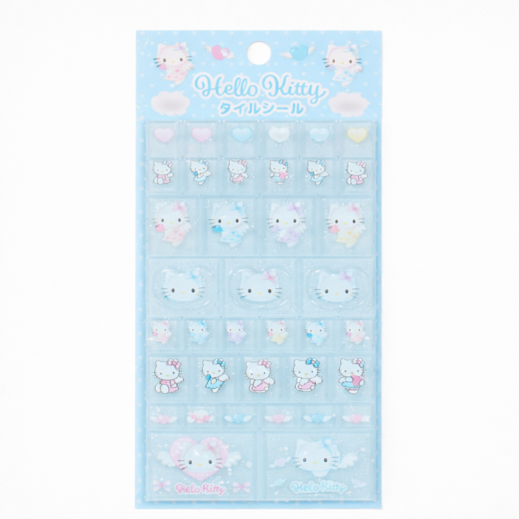 Hello Kitty Tile blue Stickers