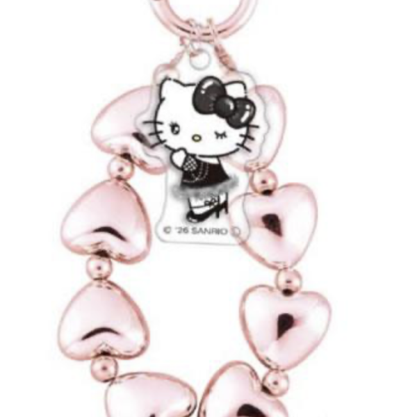 Hello Kitty Heart Ring Keychain Hello Kitty Pink