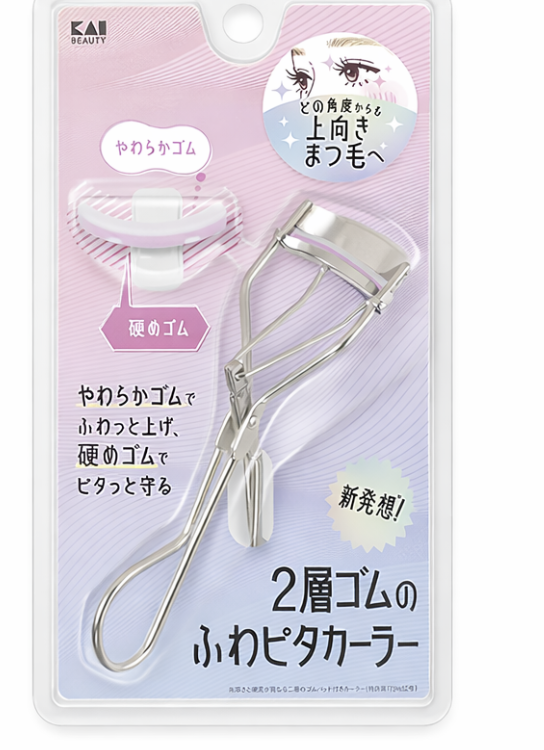 KAI Fluffy pita curler with 2-layer rubber (with 1 replacement rubber) (KQ3196)