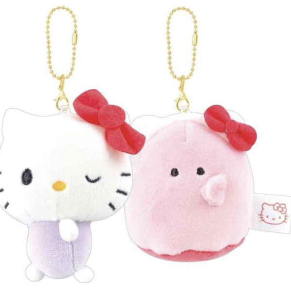 Sanrio x Obake-nu Nico Plush Keychain - Hello Kitty