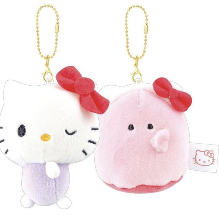 Sanrio x Obake-nu Nico Plush Keychain - Hello Kitty
